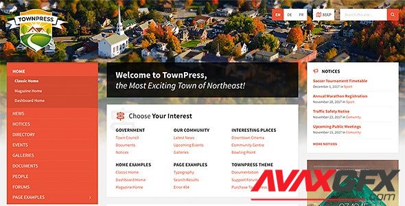 ThemeForest - TownPress v3.6.5 - Municipality WordPress Theme - 11490395