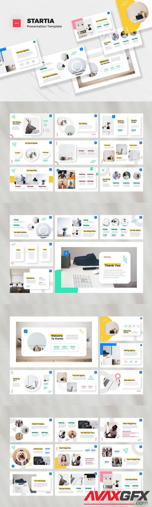 StartUp Powerpoint, Keynote and Google Slides Template