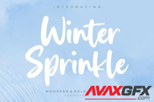 Winter Sprinkle Bod Script Font YH