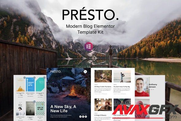 ThemeForest - Presto v1.0.1 - Modern Blog Elementor Template Kit - 30250808
