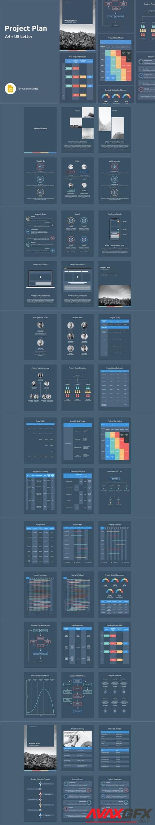 Project Plan - A4 Vertical Google Slides Template