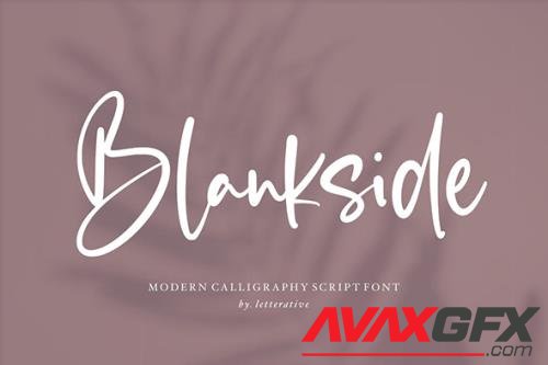 Blankside Script Font YH