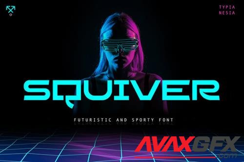 Squiver - Futuristic and Sporty Sans