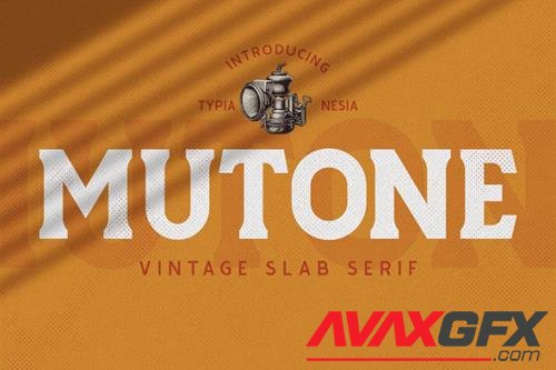 Mutone - Vintage Slab Serif