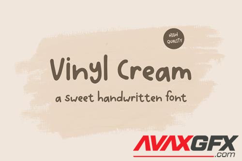 Vinyl Cream - A Sweet Handwritten Font