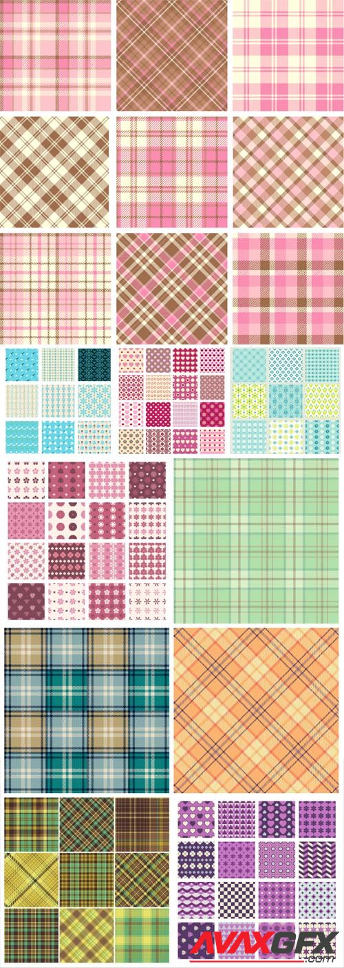 Seamless checkered texture in vector