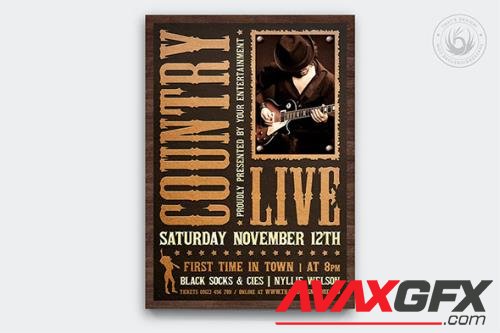 Country Music Flyer Template V5