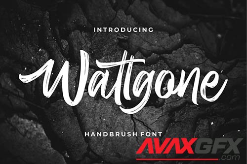 Wattgone - Handbrush Font