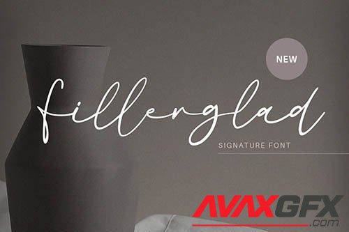 Fillerglad - Signature Font