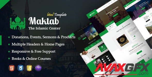 ThemeForest - Maktab v1.0 - Islamic Institute Responsive HTML Template - 29567380