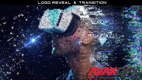 VideoHive - Digital Particles (Logo and Transition) - 23755511