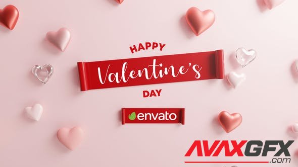 Videohive - Happy Valentine Logo Reveal 3D - 30263425
