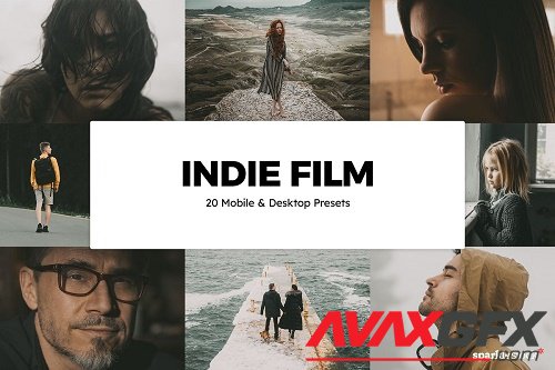 20 Indie Film Lightroom Presets LUTs - 5844319