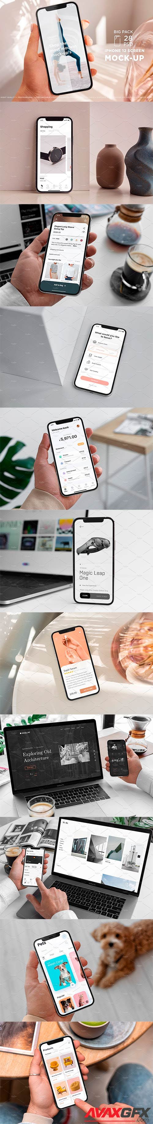 CreativeMarket - iPhone 12 Pro Mockup - 5819319