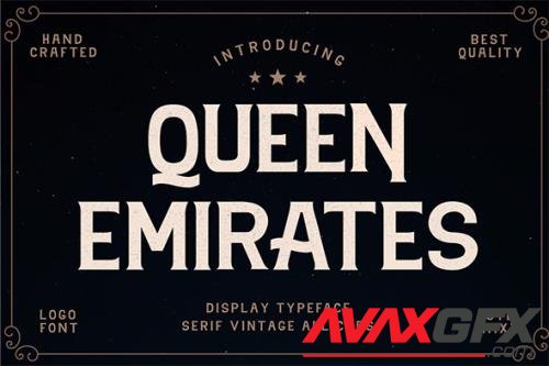 Queen Emirates Font