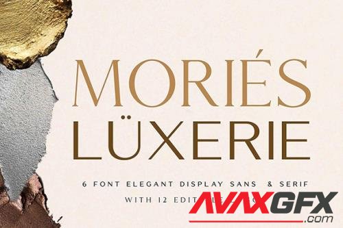 Mories Luxerie - Elegant Display Sans & Serif