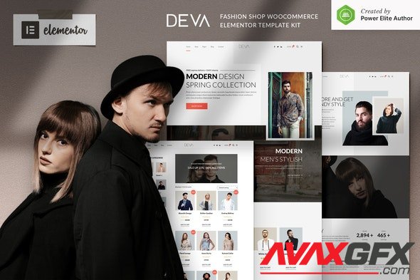 ThemeForest - DEVA v1.0.0 - Fashion Store WooCommerce Elementor Template Kit - 30276658
