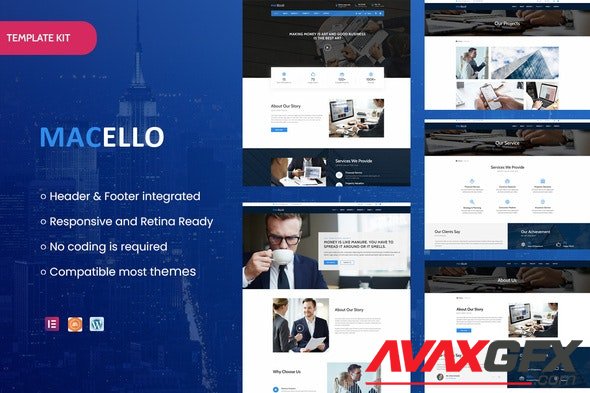 ThemeForest - Macello v1.0.0 - Business Consulting & Accounting Elementor Template Kit - 30263584