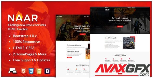 ThemeForest - Naar v1.0.4 - Fire Brigade Responsive HTML Template - 23153555