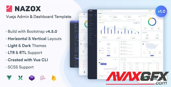 ThemeForest - Nazox v1.0.0 - Vuejs Admin & Dashboard Template - 29771983