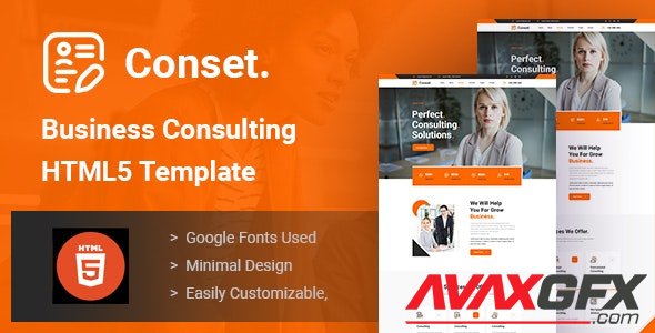 ThemeForest - Conset v1.0 - Business Consulting HTML5 Template - 30259472
