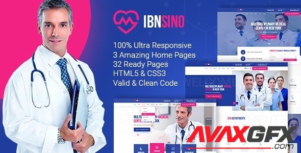 ThemeForest - IBNSINO v1.0 - Medical Center HTML Template - 27882679
