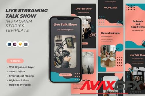 Live Streaming Talk Show Instagram Stories