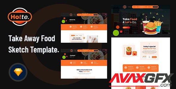 ThemeForest - Hotte v1.0 - Take Away Food Sketch Template - 28285685