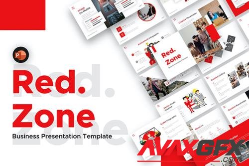 Red Zone Business Presentation Template