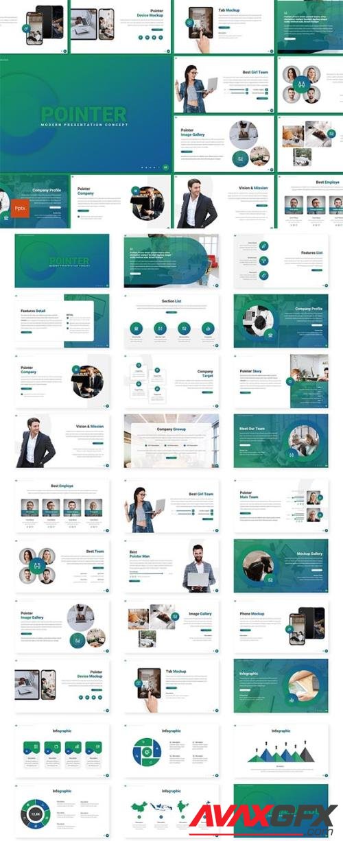 Pointer - Modern Powerpoint, Keynote and Google Slides Template