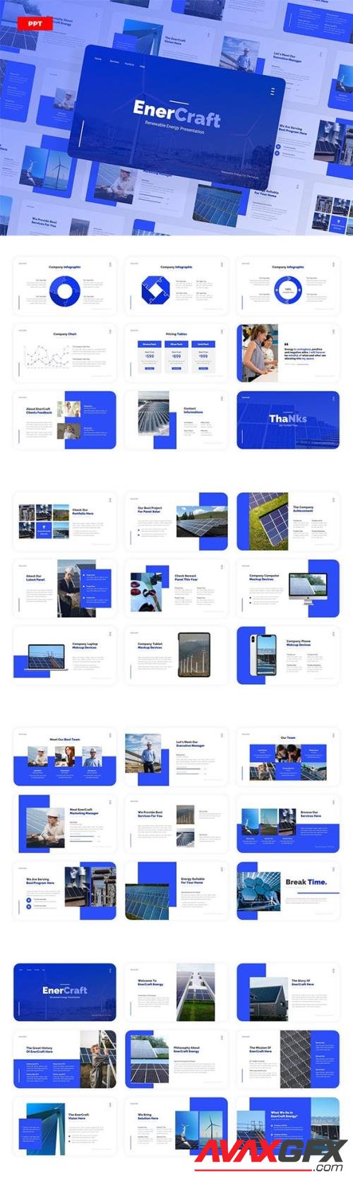 EnerCraft Energy - Powerpoint, Keynote and Google Slides Template
