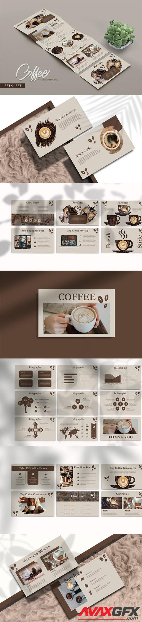 COFFEE Powerpoint, Keynote and Google Slides Template