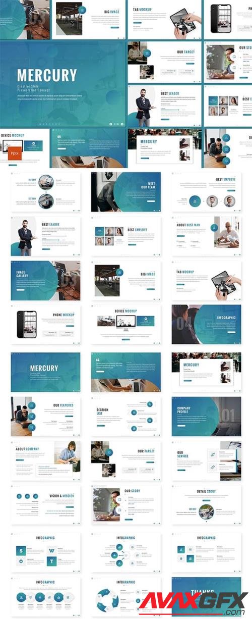 Mercury - Business Powerpoint, Keynote and Google Slides Template