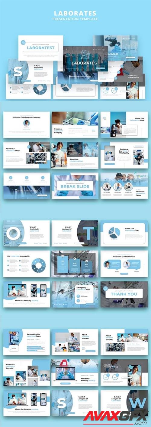 Laboratest Powerpoint, Keynote and Google Slides Template VL3