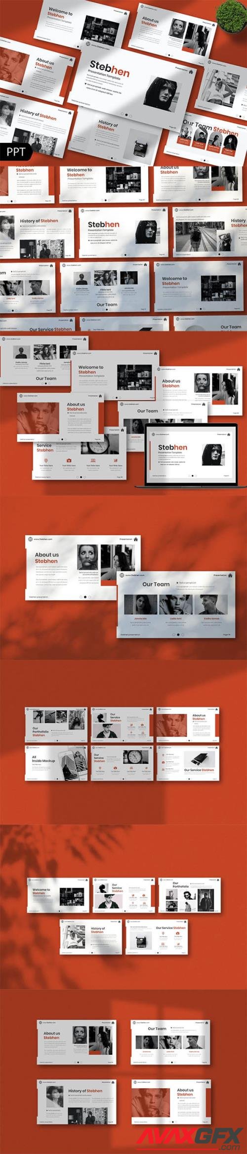 Stebhen Creative Powerpoint, Keynote and Google Slides Template