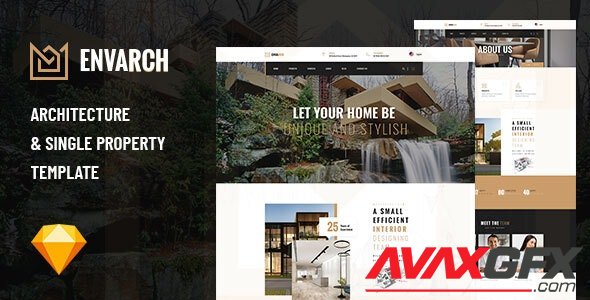 ThemeForest - EnvArch v1.0 - Architecture and Single Property Sketch Template - 29603720