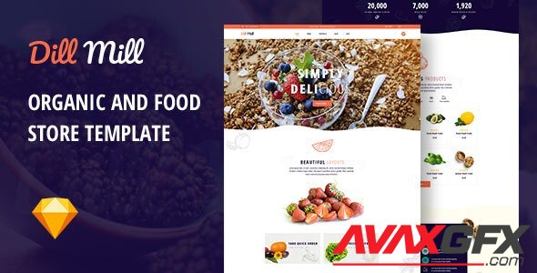 ThemeForest - Dillmill v1.0 - Organic and Food Store Sketch Template - 29603827
