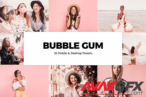 20 Bubble Gum Lightroom Presets and LUTs