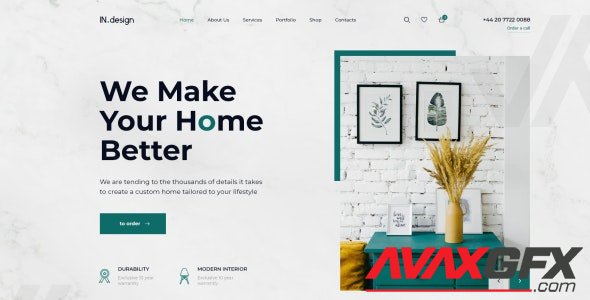 ThemeForest - Mint v1.0 - Interior Design HTML Template - 27515892