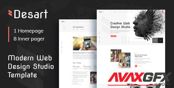 ThemeForest - Desart v1.0 - Creative Web Design Studio HTML Template - 27551195