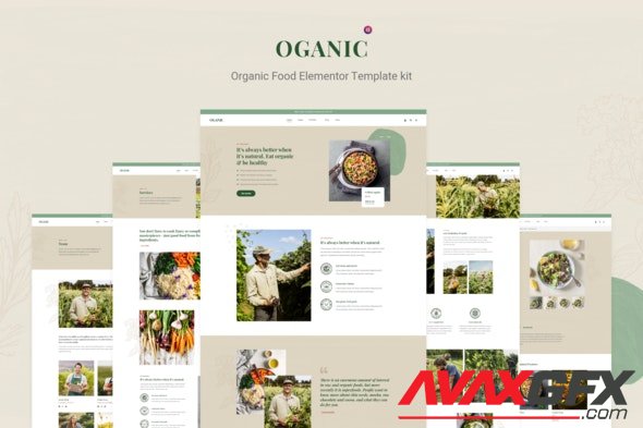ThemeForest - Oganic v1.0.0 - Organic Food Elementor Template kit - 30232439