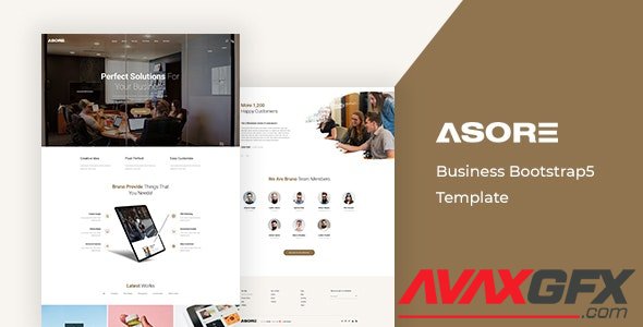 ThemeForest - Asore v1.0 - Business Bootstrap 5 Template - 30180638