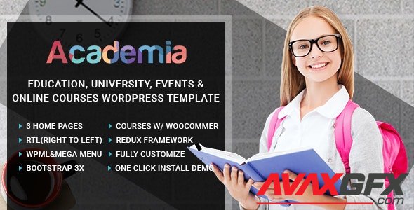 ThemeForest - Academia v3.4 - Education Center WordPress Theme - 14806196