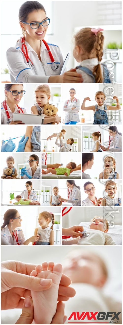 Children's doctor stock photo