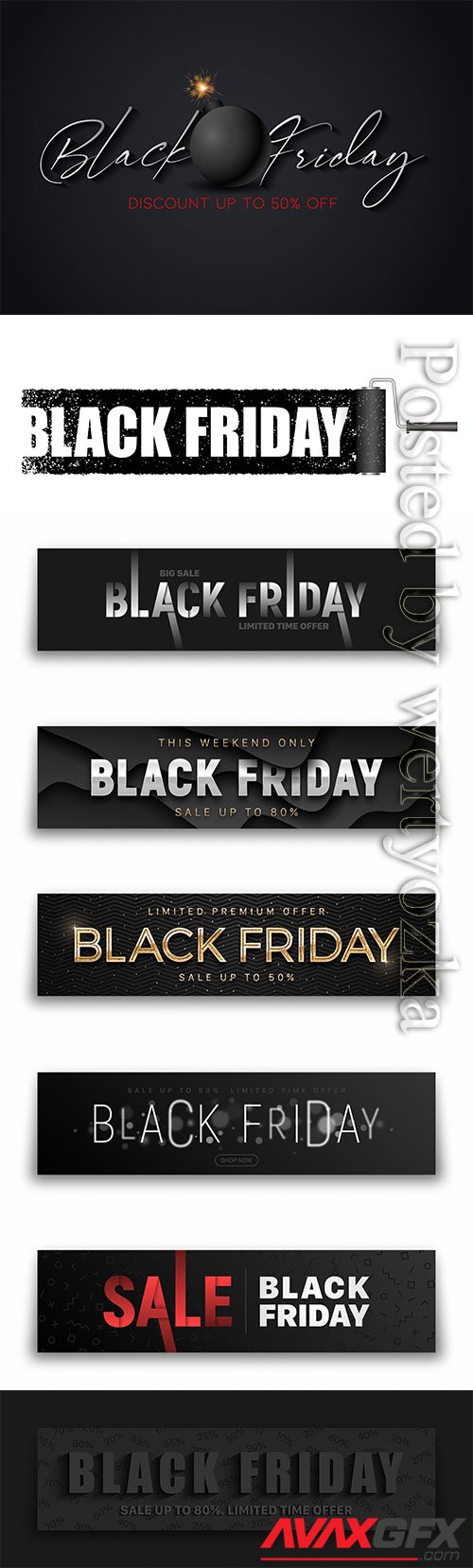 Black friday sale banner design