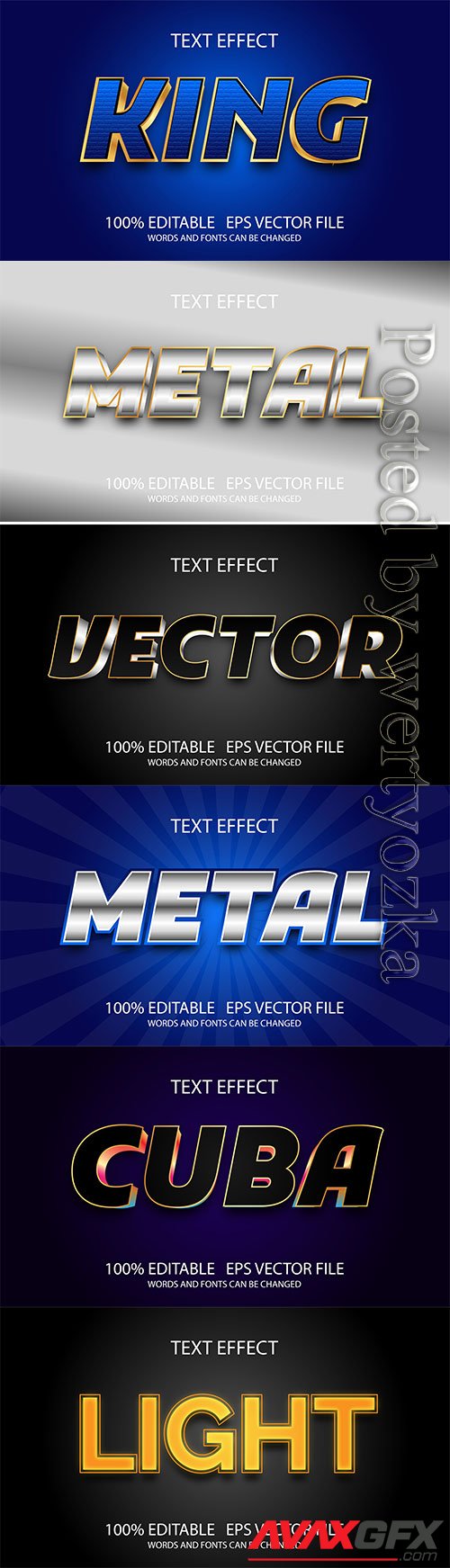 3d editable text style effect vector vol 256