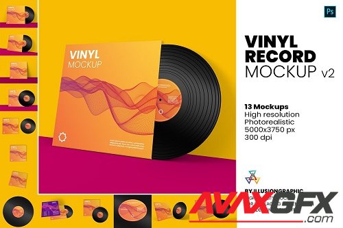 Vinyl Record Mockup v.2 - 5847202