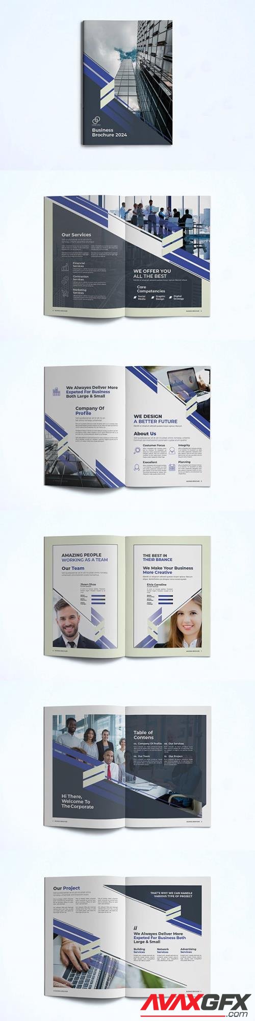 Business Brochure Template 7TLC22M
