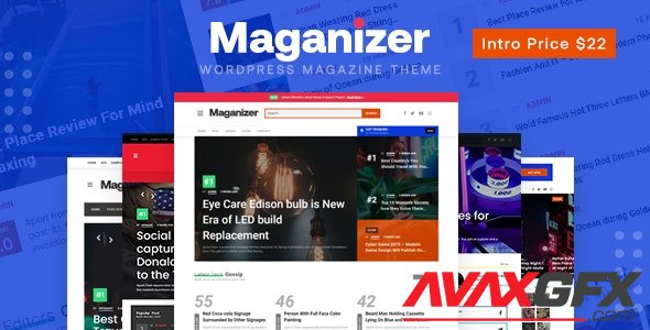 ThemeForest - Maganizer v1.1.7 - Modern Magazine WordPress Theme - 29704714