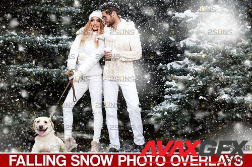 Snow overlay & Christmas overlay. Photoshop overlay - 1131574